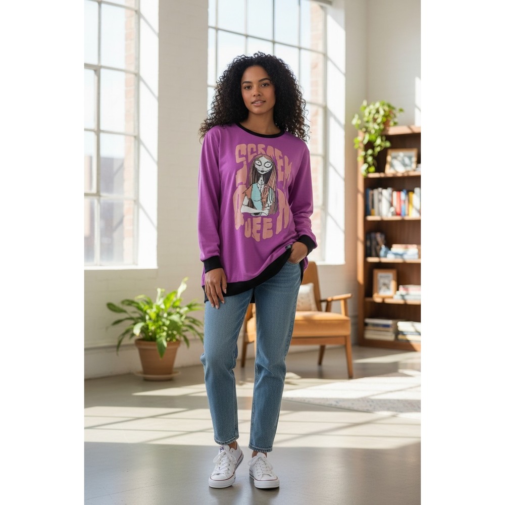 Disney T-Shirt Girls L 12-14 Tim Burton The Nightmare Before Christmas Sleepwear